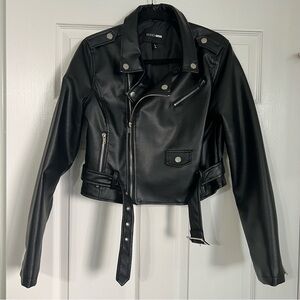 Black Faux Leather Jacket